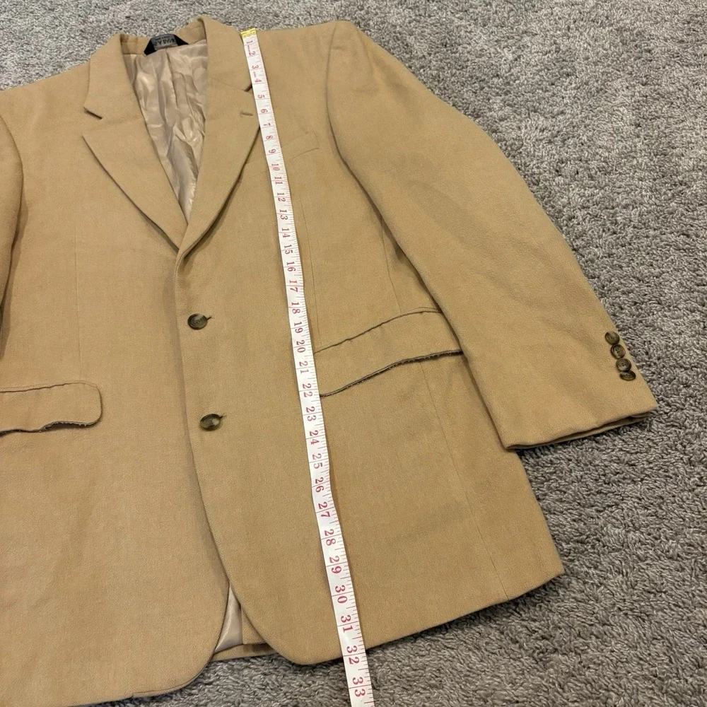 Jos A Bank Blazer Mens 42L Beige Camelhair Sport Coat Old Money Luxury Jacket